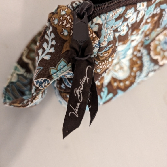 Small Vera Bradley Purse - Brown/Aqua - Picture 3 of 4